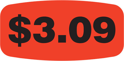 3.09 Label | Roll of 1,000