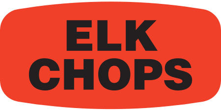 Elk Chops Label | Roll of 1,000