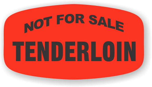Not For Sale Tenderloin Label | Roll of 1,000