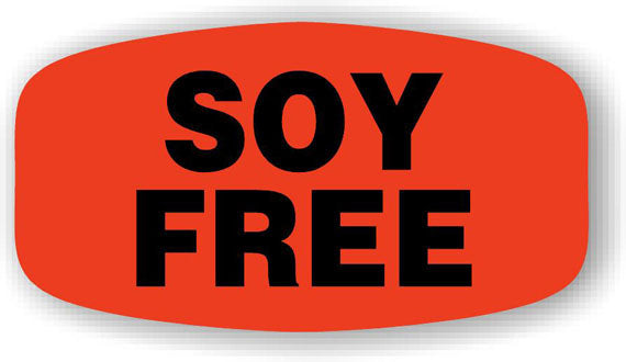Soy Free Label | Roll of 1,000