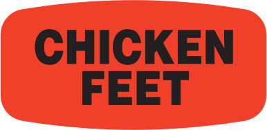 Chicken Feet Label | Roll of 1,000