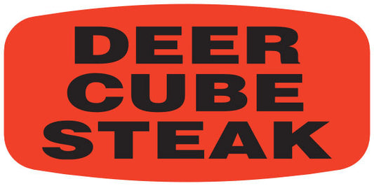 Deer Cube Steak Label | Roll of 1,000