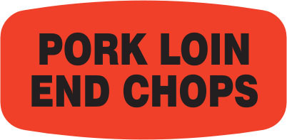 Pork Loin End Chops Label | Roll of 1,000