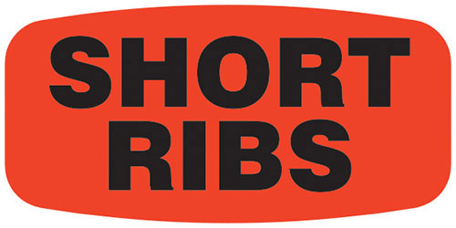Short Ribs  Label | Roll of 1,000