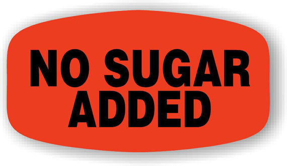 No Sugar Added Label | Roll of 1,000