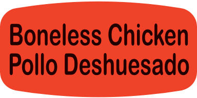 Boneless Chicken / Pollo Deshuesado Label | Roll of 1,000