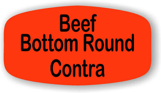 Beef Bottom Round / Contra Label | Roll of 1,000