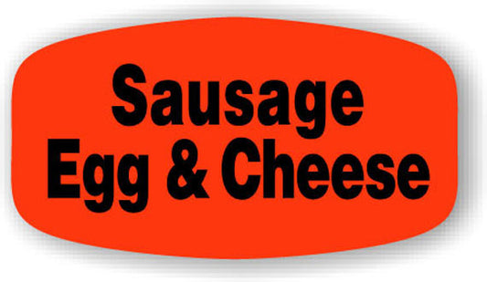 Sausage Egg & Cheese Label | Roll of 1,000