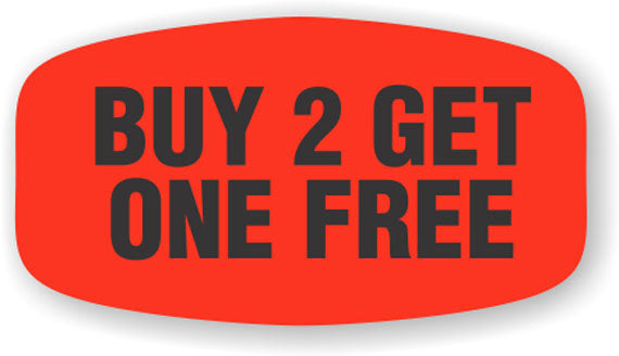 Buy 2 Get One Free Label | Roll of 1,000