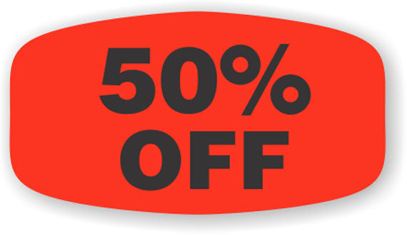 50% Off Label | Roll of 1,000
