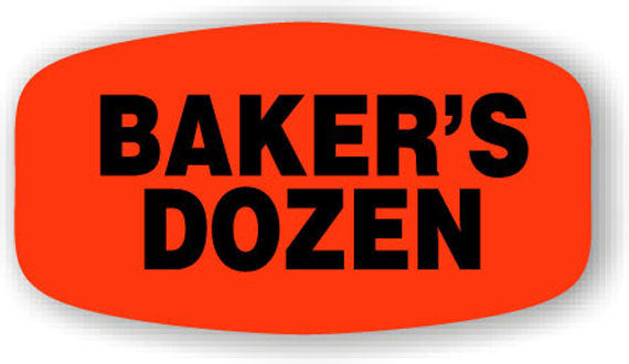 Bakers Dozen Label | Roll of 1,000