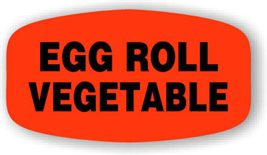 Egg Roll Vegetable Label | Roll of 1,000