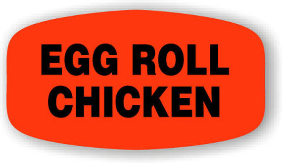 Egg Roll Chicken Label | Roll of 1,000