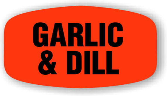 Garlic & Dill Label | Roll of 1,000