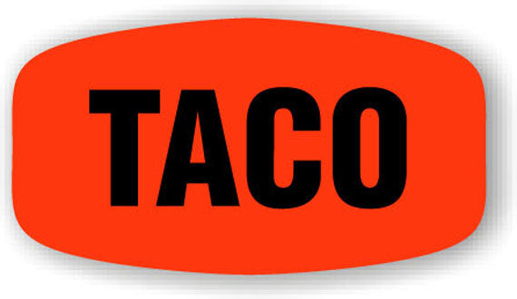 Taco Label | Roll of 1,000