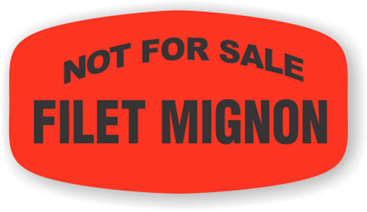Not For Sale Filet Mignon Label | Roll of 1,000