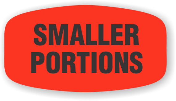 Smaller Portions Label | Roll of 1,000