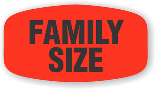 Family Size Label | Roll of 1,000