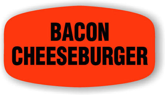 Bacon Cheeseburger Label | Roll of 1,000