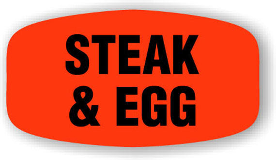 Steak & Egg Label | Roll of 1,000