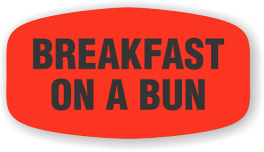 Breakfast on a Bun Label | Roll of 1,000