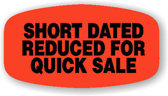 Short Dated Reduced for Quick Sale Label | Roll of 1,000