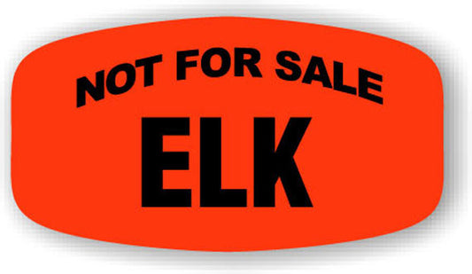 Not For Sale Elk  Label | Roll of 1,000