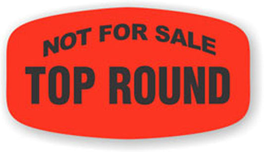 Not for Sale Top Round Label | Roll of 1,000