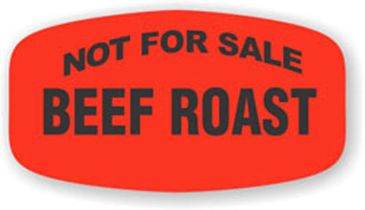 Not for Sale Beef Roast Label | Roll of 1,000