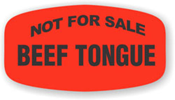 Not for Sale Beef Tongue Label | Roll of 1,000