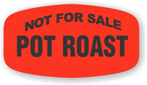 Not for Sale Pot Roast Label | Roll of 1,000