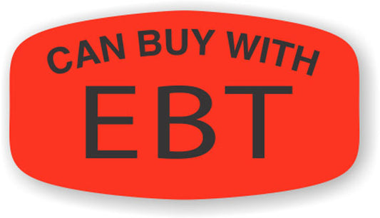 Can Buy with EBT  Label | Roll of 1,000