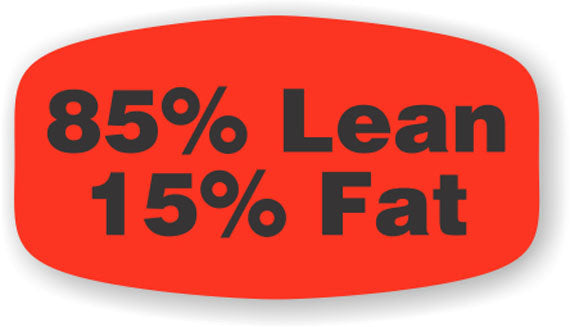 85% Lean 15% Fat Label | Roll of 1,000