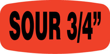 Sour 3/4 (inch) Label | Roll of 1,000