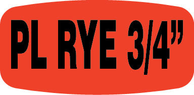 PL Rye 3/4 (inch) Label | Roll of 1,000
