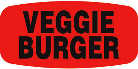 Veggie Burger Label | Roll of 1,000