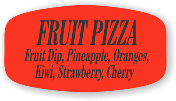 Fruit Pizza w/ing Label | Roll of 1,000