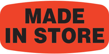 Made In Store Label | Roll of 1,000