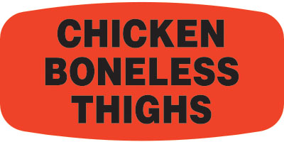 Chicken Boneless Thighs Label | Roll of 1,000