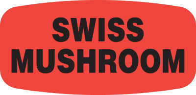 Swiss Mushroom Label | Roll of 1,000
