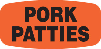 Pork Patties Label | Roll of 1,000