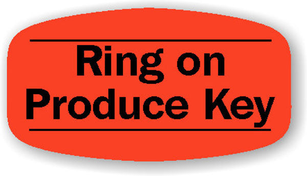 Ring on Produce Key Label | Roll of 1,000