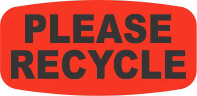 Please Recycle Label | Roll of 1,000