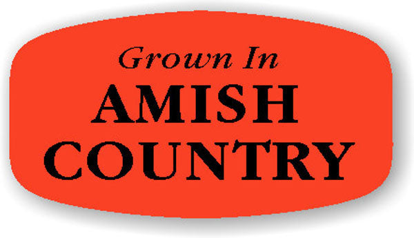 Grown in Amish Country Label | Roll of 1,000