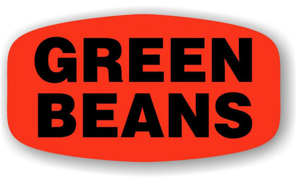 Green Beans Label | Roll of 1,000