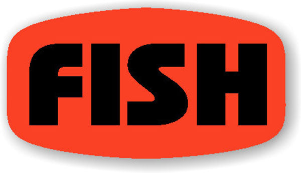 Fish Label | Roll of 1,000