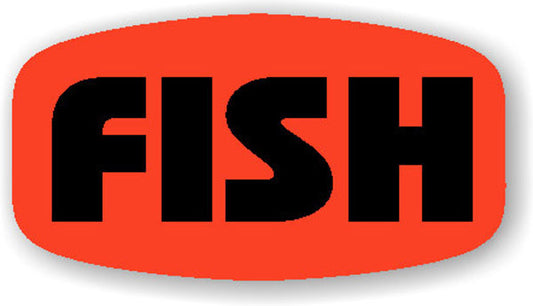 Fish Label | Roll of 1,000