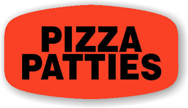 Pizza Patties Label | Roll of 1,000