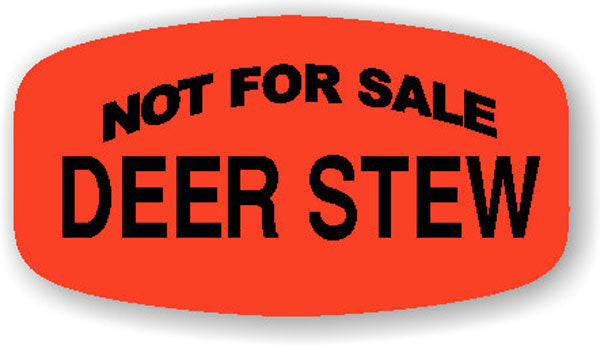 Not for Sale Deer Stew Label | Roll of 1,000