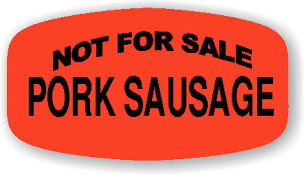 Not for Sale Pork Sausage Label | Roll of 1,000